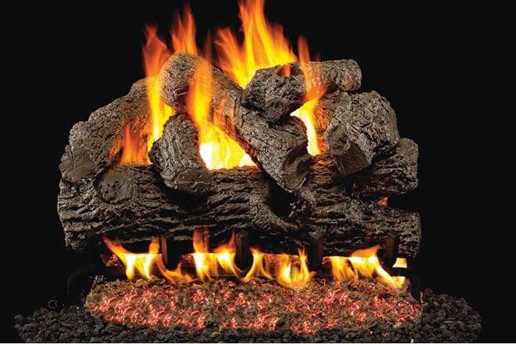 Real Fyre Royal English Oak Gas Logs with G45 Burner – Best of Backyard
