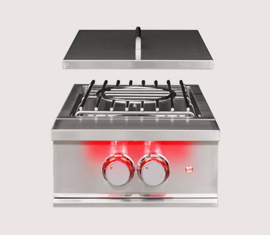 American Made Grills Estate 60,000 BTU Built-In Natural Gas Power Burner  with Stainless Steel Lid